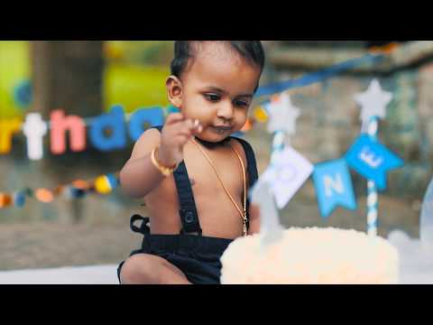 Dhruvan - Happy 1st Birthday Cake Smashing