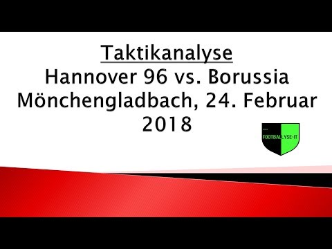 Taktikanalyse Hannover 96 Borussia Mönchengladbach 2018