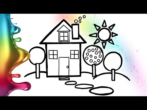 Drawing the Shape of a House Shapes for Kids Easy Step by Step Drawing