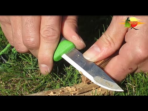 Feuererzeugung mit Kienspan (Mayastick) und Mischmetallstab - Fire with Fatwood and firesteel Teil 2