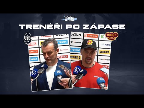 Tisková konference Kladno - Jihlava: Jiří Burger a Viktor Ujčík