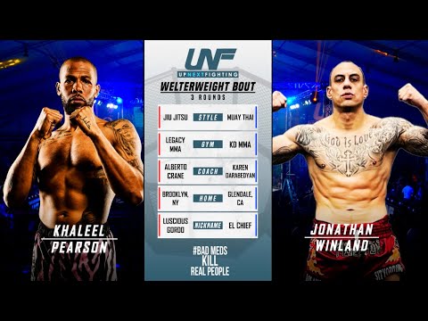 FULL BOUT: KHALEEL PEARSON vs JONATHAN WINLAND (Welterweight) | Up Next Fighting 8