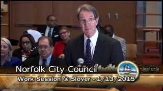 preview picture of video 'Work 01/13/15 Session pt. 1 - Norfolk City Council'