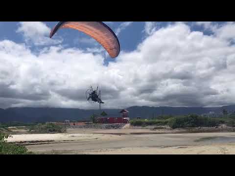 Pouso Voo 204 de paramotor IKE Costa - Bertioga - 12/02/2022