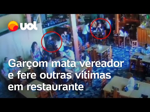 Homem mata vereador e esfaqueia outras vítimas em restaurante no interior do Ceará; vídeo