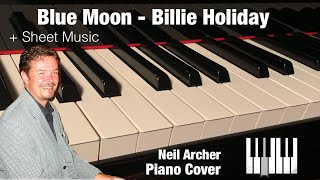 Blue Moon - Billie Holiday - Piano Cover + Sheet Music