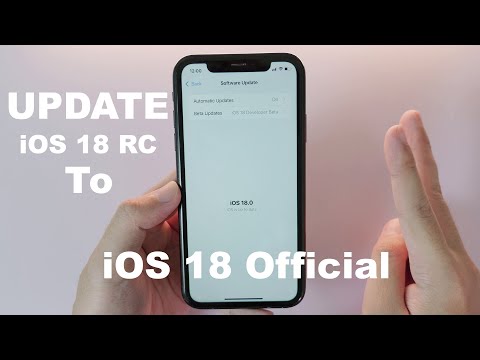 How to Update iOS 18 RC to iOS 18 Official