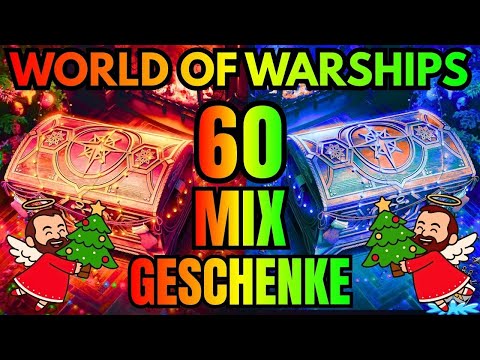 60x MIX GESCHENKE! 😱Container Opening🎁 |⚓️ in World of Warships 🚢