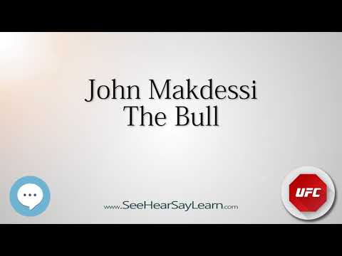 John Makdessi   UFC Fighter's Nicknames 🔊