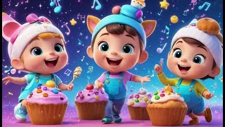O Homem Muffin Assa Muffins Mágicos | Portuguese Nursery Rhyme |