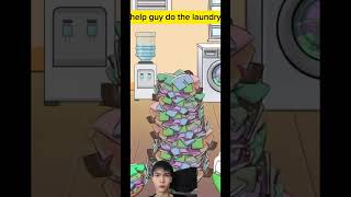 Help guy finish the laundry before his wife comes home #gameplay #funny #game #help #gaming
