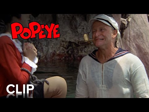 Thumbnail of the video: POPEYE | "I'm Popeye the Sailor Man" Clip | Paramount Movies