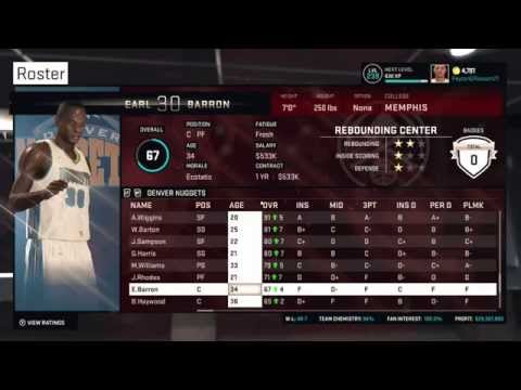 NBA 2k15: MyGm Nuggets Ep1