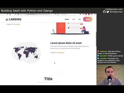Make A Landing Page - Building SaaS with Python and Django #75 thumbnail