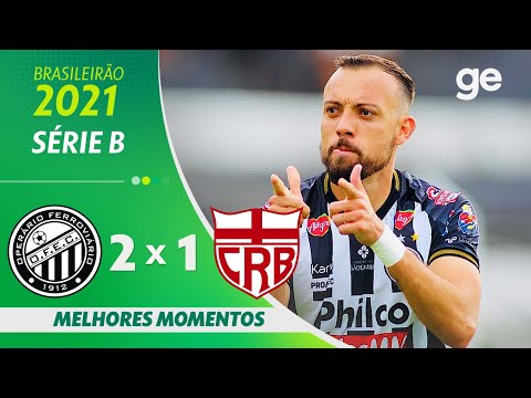 OPERÁRIO-PR 2 X 1 CRB | MELHORES MOMENTOS | 38ª RODADA BRASILEIRÃO SÉRIE B 2021 | ge.globo