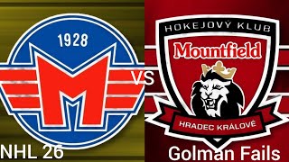 Banes Motor České Budějovice vs Mountfield HK | Golman Fails (NHL 26 / PS5)