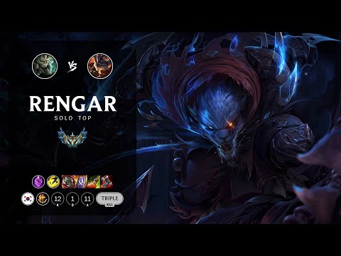 Rengar Top vs Rumble - KR Challenger Patch 14.8