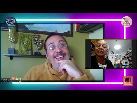 Escritores Ivanilde Morais e Lagartixa Okonhoko Npasmadu no Blitz Cultural