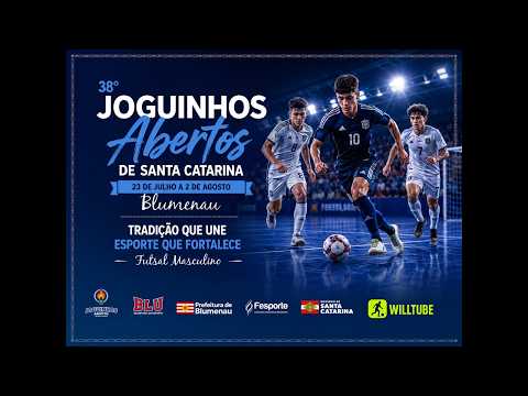 PALMITOS X RIO FORTUNA | FUTSAL |  MASCULINO | JOGUINHOS ABERTOS DE SANTA CATARINA | AO VIVO