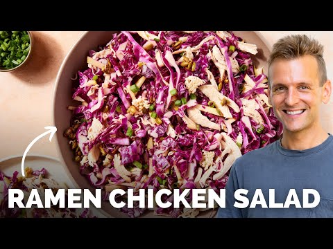Ramen Chicken Salad | A great side dish or main meal using the iconic (and cheap!) crunchy noodle!