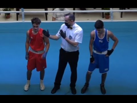 17-02-2021 BOXING(56kg)Youth TOURNAMENT “ADRIATIC PEARL” RED SAJAIA Giorgi GEO VS BLUE RUS Ivan UKR.