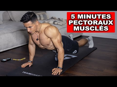 Build muscular chest muscles in 5 minutes! (at-home workout)