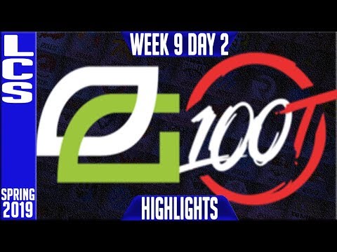 OPT vs 100 Highlights | LCS Spring 2019 Week 9 Day 2 | Optic Gaming vs 100 Thieves