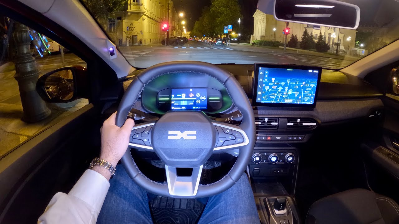 DACIA JOGGER FACELIFT Hybrid 155 (2026) - NIGHT POV test drive (PURE DRIVING)