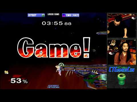 CT GamerCon 3 SSBM - EMG | Hax$ (Blue Fox) vs. Joyboy (Red Fox) - Melee LSF