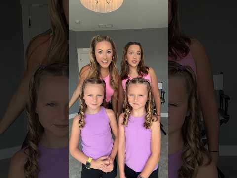 We’re TWINS with FANS?! 🩷🩷💜💜 #shorts