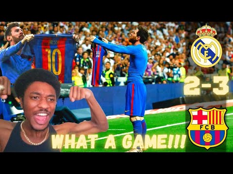NBA Fan Reacts To Real Madrid vs Barcelona 2-3 El Clásico 2017 !!