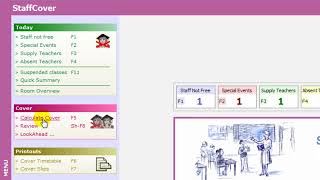 StaffCover for Covering for absent teachers.