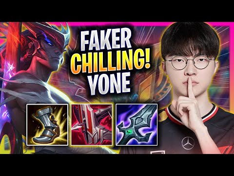 FAKER CHILLING WITH YONE! - T1 Faker Plays Yone MID vs Vladimir! | Season 2025