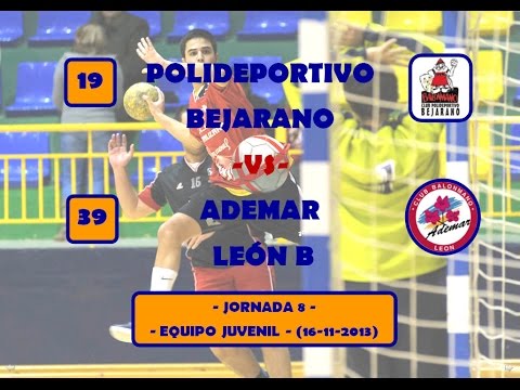 19 C.P. Bejarano -Vs- 39 Ademar León B - Jornada 8 - Juvenil - (16-11-2013)