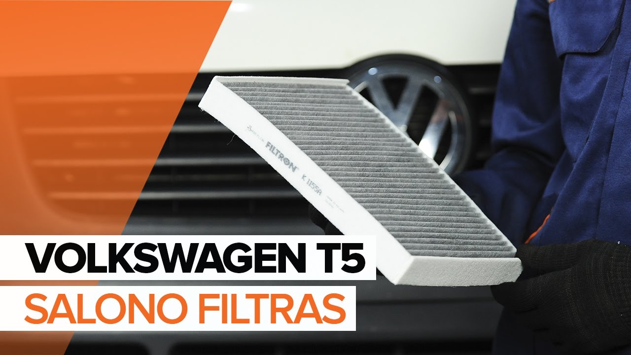 Kaip pakeisti VW Multivan T5 salono filtro - keitimo instrukcija