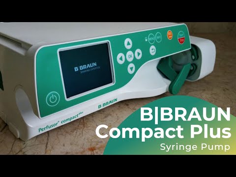 B|BRAUN Compact Plus Syringe Pump | How to Setup | How to use | Bolus | Stacking | Pole clamp