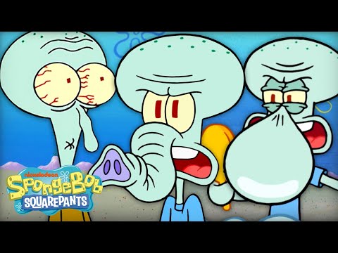 章魚哥的鼻子最美時刻？每次他的鼻子被打破或被改造的時候 | 海綿寶寶 (Squidward's NOSE-iest Moments ? Every Time His Schnoz Was Broken or Transformed | SpongeBob)