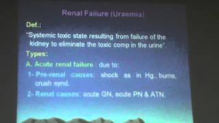 38) Dr.Sawsan 17-3-2016 [Tumors of kidney and renal pelvis - renal failure (uraemia) - haematuria ]