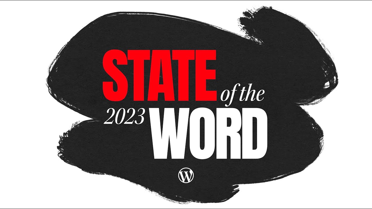 YouTube thumbnail for Matt Mullenweg: State of the Word 2023 - YouTube