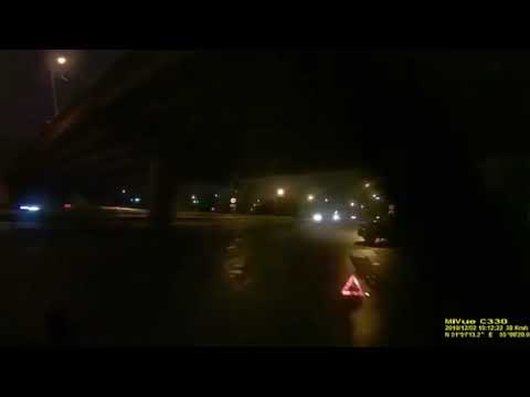 Обрушение моста в Оренбурге попало на видео