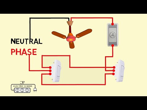 Electrical house wiring 4 gang switch connection