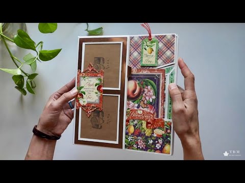 Scrapbook Folio Album Student-Made *Extraordinary!* Graphic 45 Fruit & Flora 2023