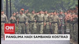 Download lagu Sambangi Kostrad, Panglima TNI Disambut Mars Dharma Putra mp3