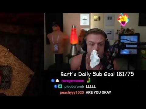 joe bartolozzi crashes out so hard his nose bleeds