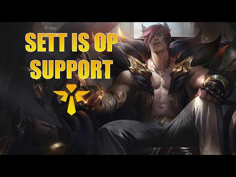 SMASHING LANE ON SETT SUPPORT! | Sett Support Gameplay | League of Legends