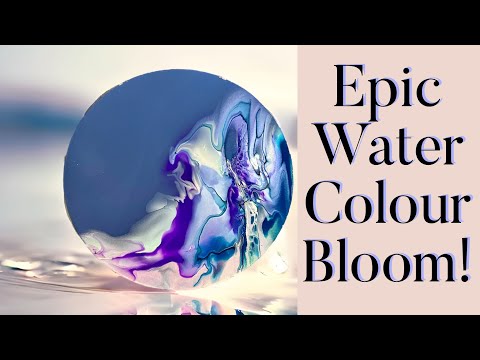#274 Epic Watercolour Bloom! Obsessed 🌊