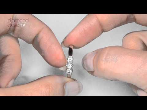 E3938 - Trilogy Ring With 0.50CT Diamonds In 9K White Gold