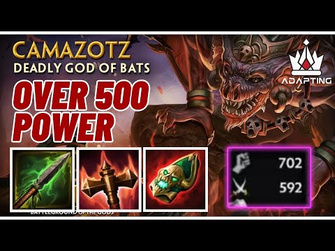 OVER 500 POWER!!!! - Camazotz Grandmasters Ranked Conquest Jungle Pro SPL