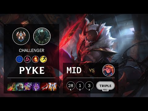 Pyke Mid vs Zoe - EUW Challenger Patch 10.16