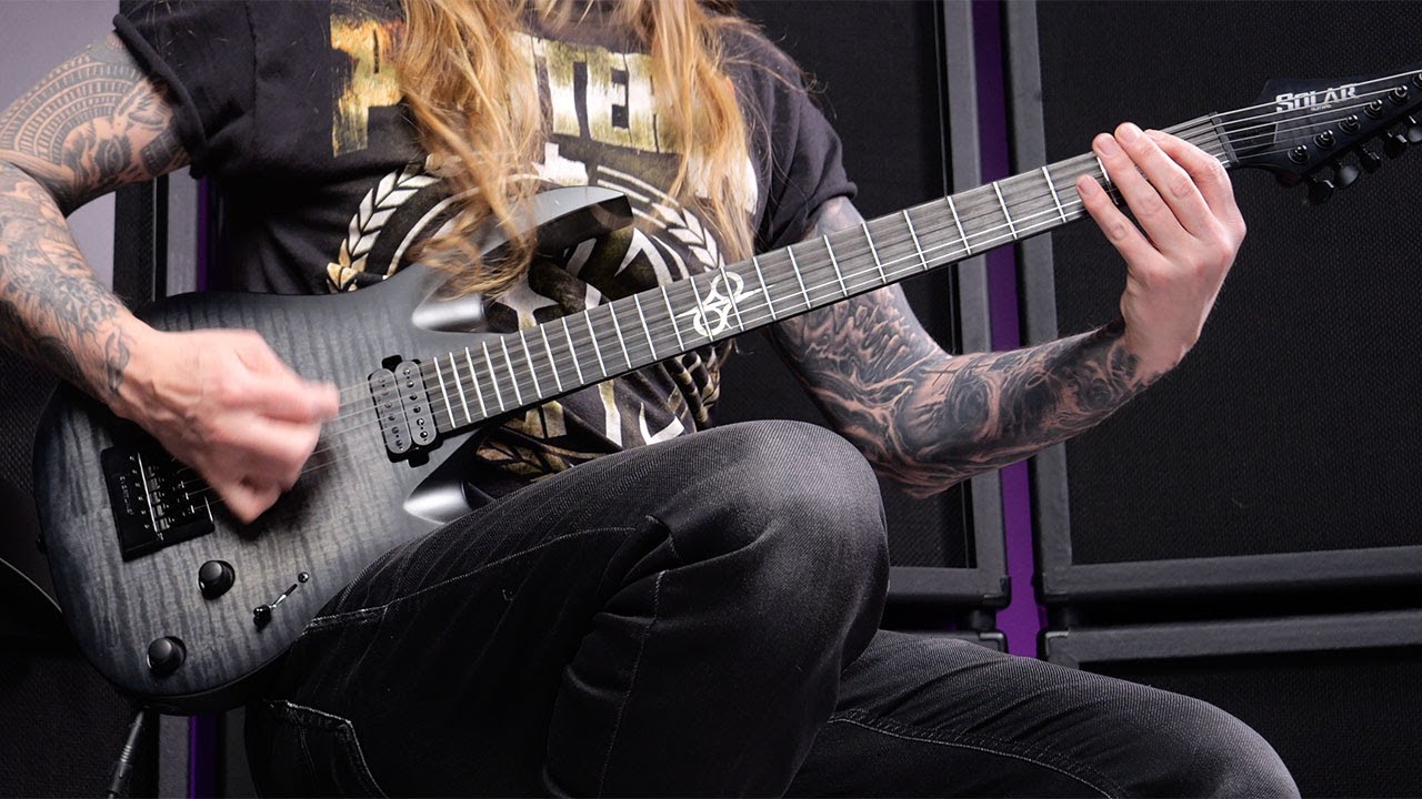 Solar A1.6FBB-29 Electric Guitar - Flame Black Burst Matte